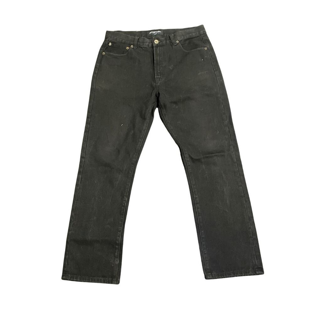 Kno Betta Black Dark Washed Premium Denim Classic Jeans Size 36X32 100% Cotton